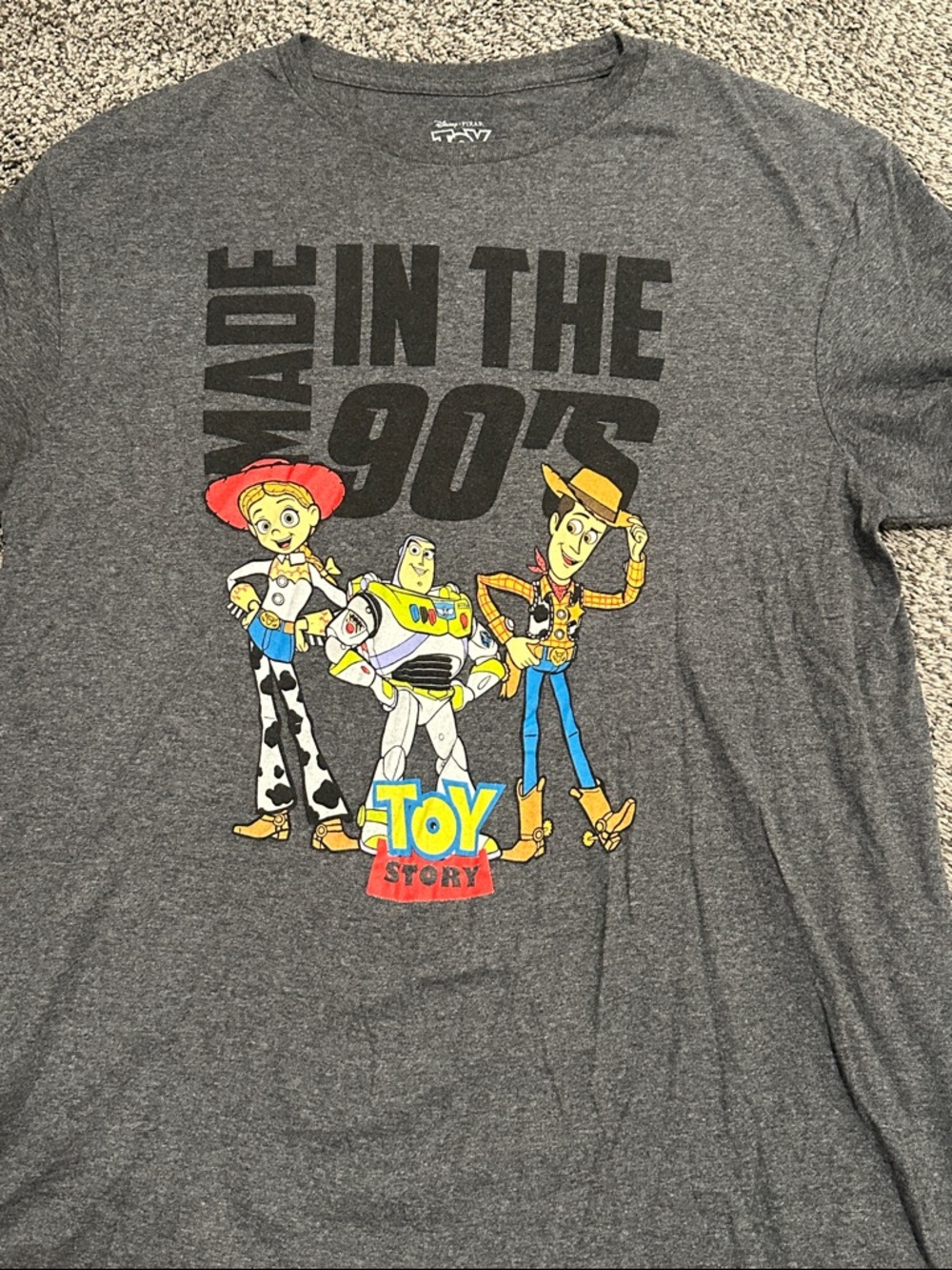 Toy Story 'Made in the 90s' Graphic Tee - Grey